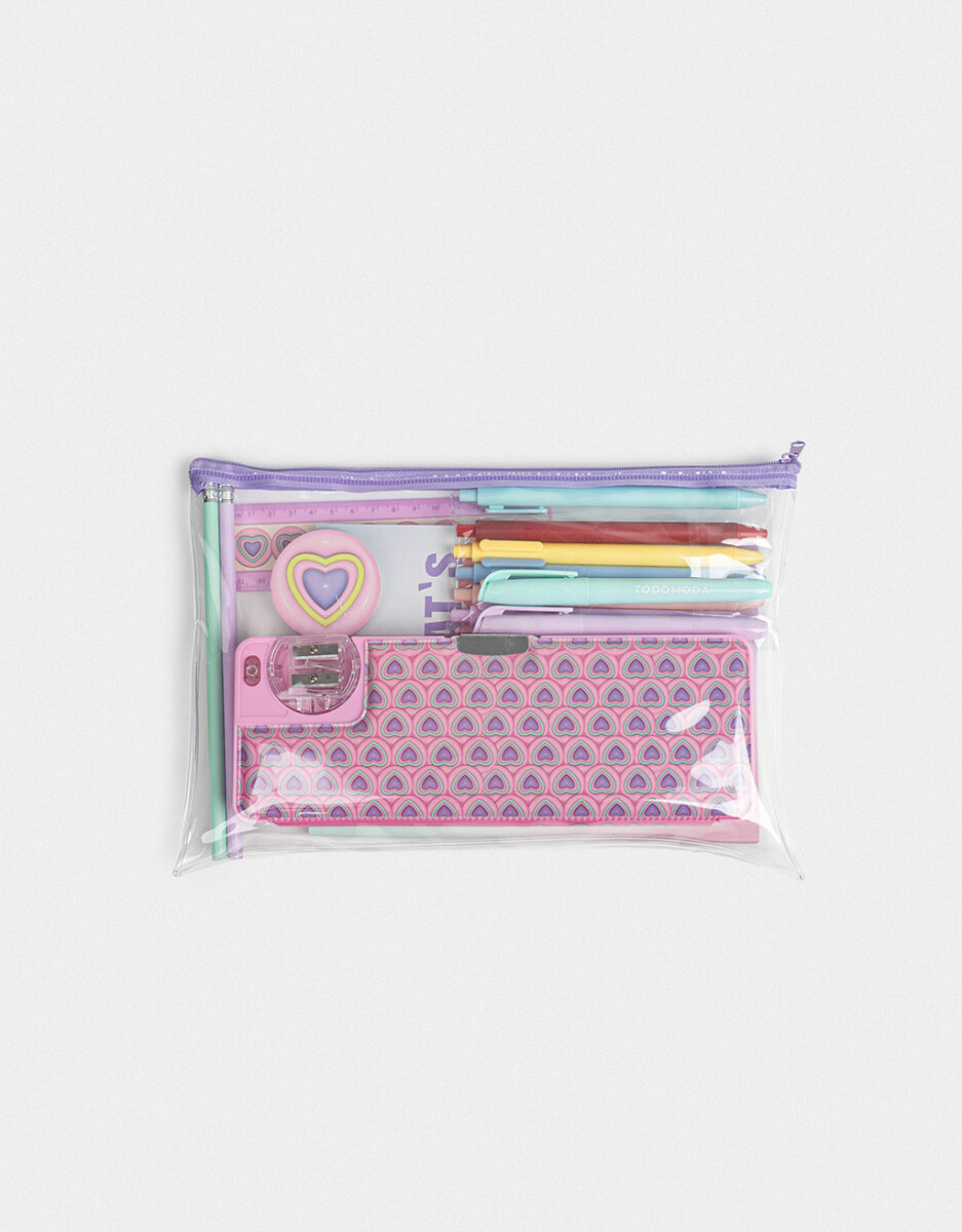 Set De Librería Con Estuche De Pvc 