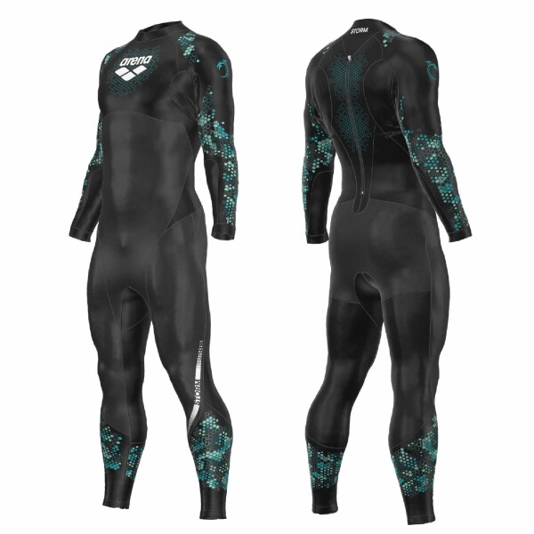 Traje De Neopreno Carbono Para Hombre Powerskin Storm Swimsuit Carbon Wetsuit Negro