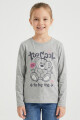 Camiseta manga larga GRIS MELANGE