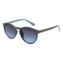 Lentes De Sol De Policarbonato Redondo Street Kids Gradiente azul/Gris