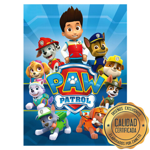 Lámina Paw Patrol Azul Rect.