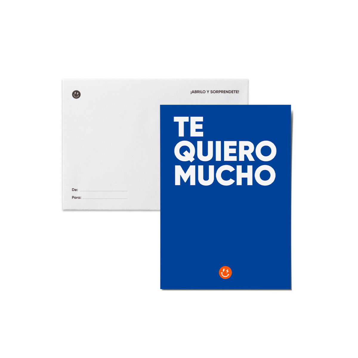 Tarjeta monocromática con sobre TQM 