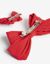 Horquillas con Accesorios Moño Set De Horquillas Con Moños Textiles - Rojo Medio