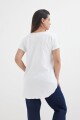 Remera escote en V BLANCO
