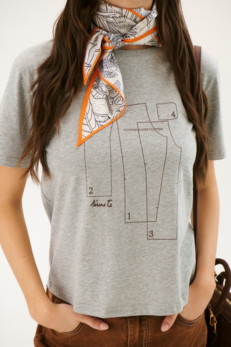 REMERA MOLDES MELANGE