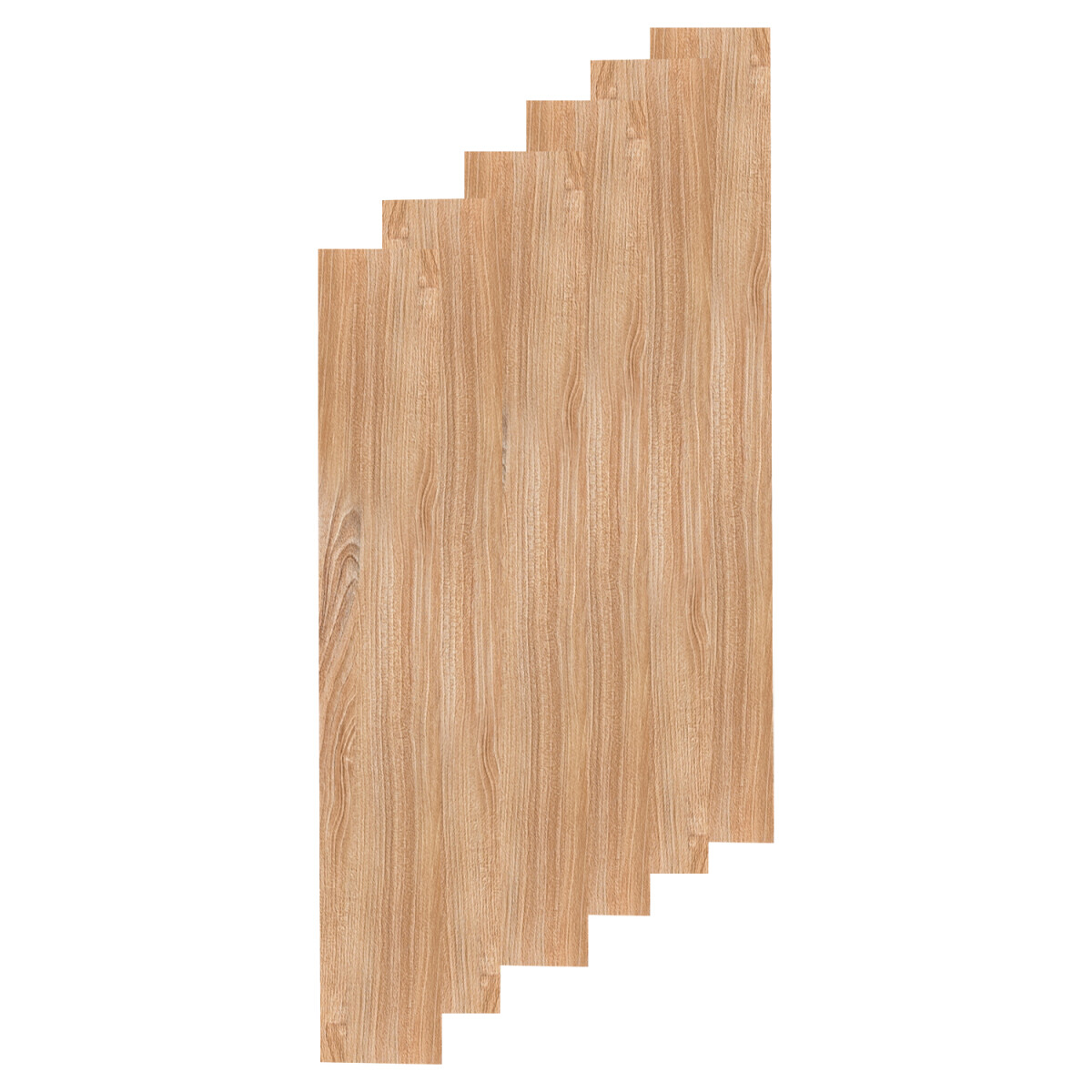 Set Piso Tabla Flotante 10mm Madera Adhesivo Decoración 5 M2 - Variante Color Marron Claro 2 