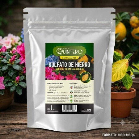 Sulfato de Hierro para Plantas 1 kilo Sulfato de Hierro para Plantas 1 kilo