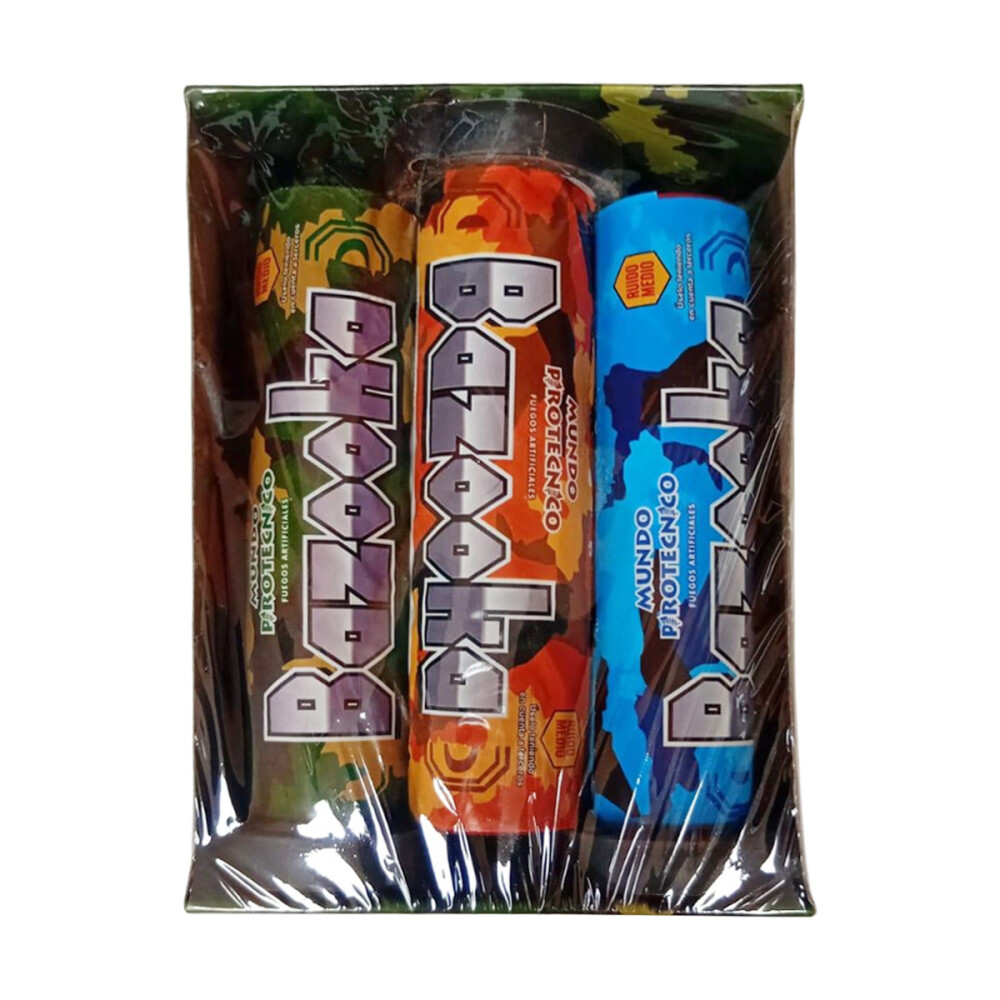 MORTERO BAZOOKA MUNDO PIROTECNICO (PACK X 3) MORTERO BAZOOKA MUNDO PIROTECNICO (PACK X 3)