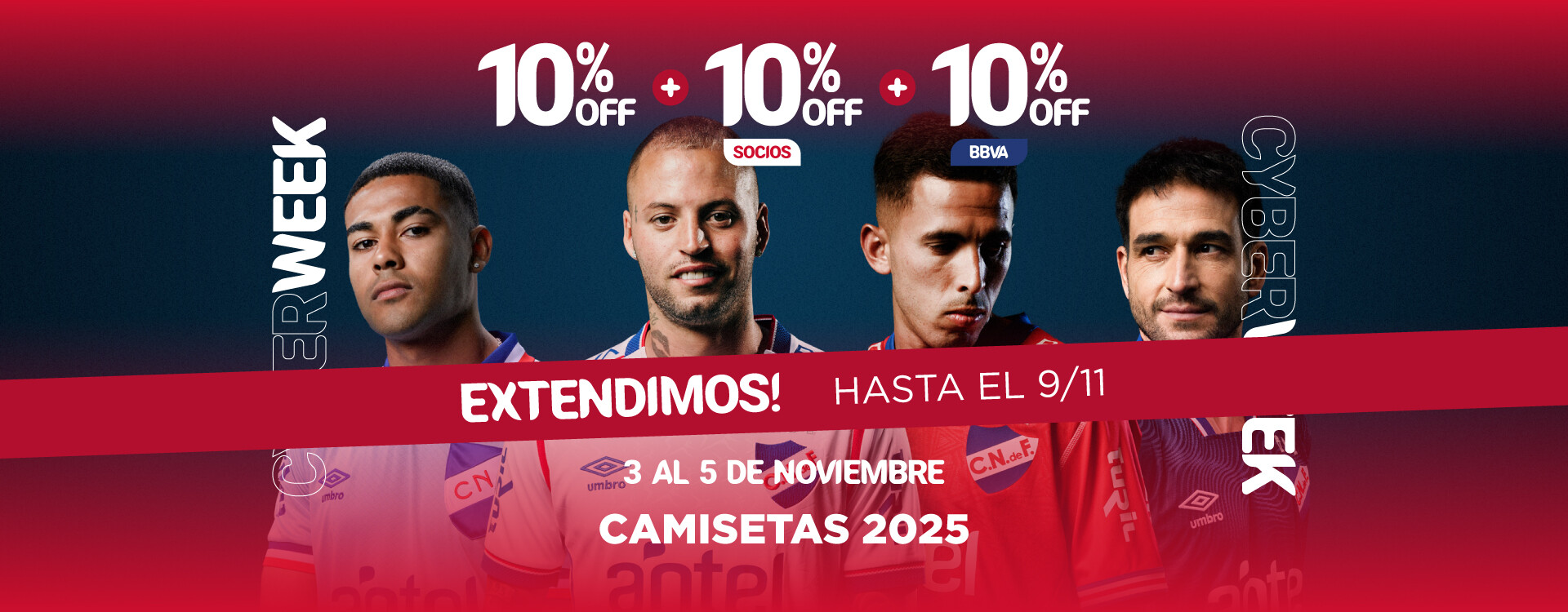 CYBERWEEK Extendemos Camisetas 2025