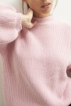 Sweater mangas abuchonadas rosa