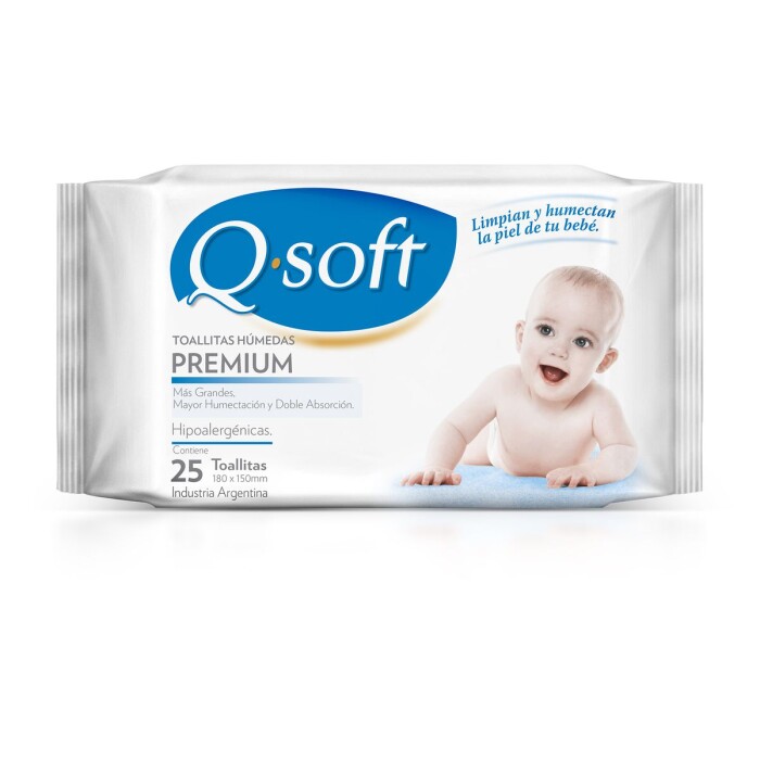Q.SOFT TOALLITA HUMEDA BABY CLASICA X 25 única