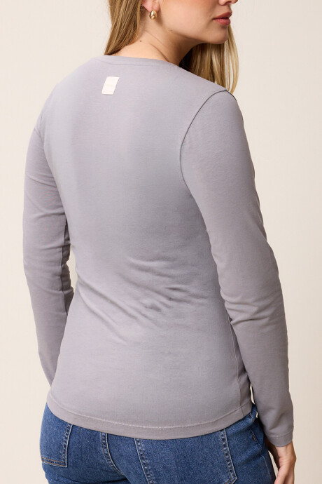 T-SHIRT M/L NOAN POLANCO Gris