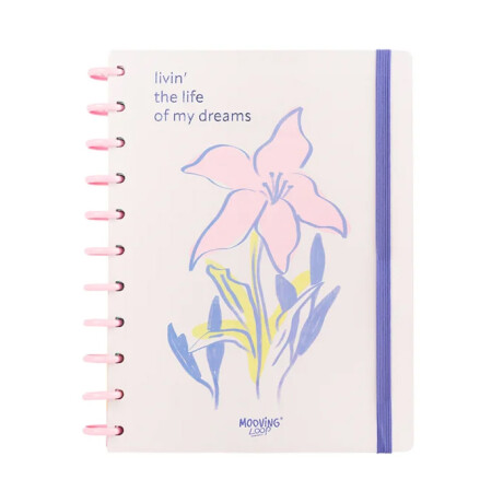 Cuaderno Mooving Carta con Discos Flor