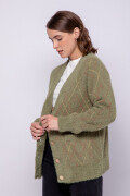 CARDIGAN LIVIA Verde Militar