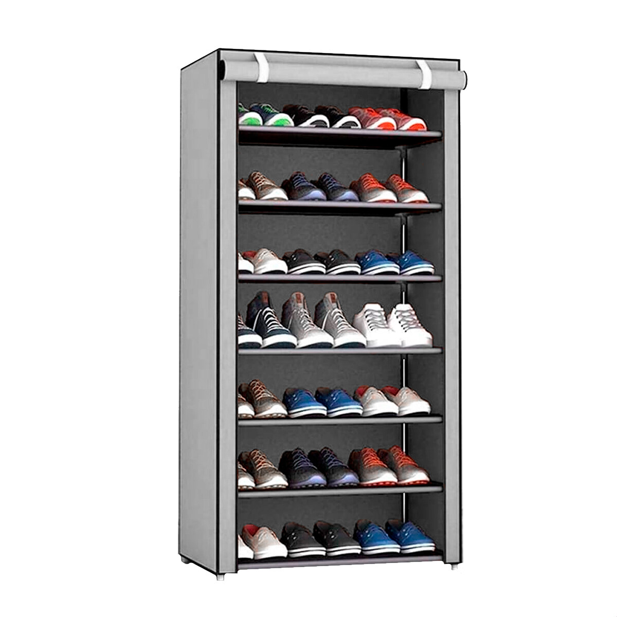 Zapatera de tela - GRIS 