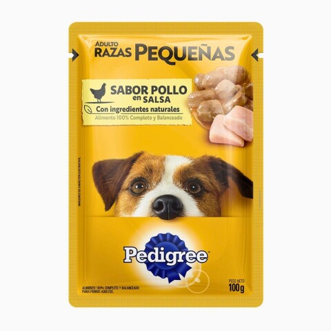 PEDIGREE EN SALSA RAZA PEQUEÑA POLLO 100 GRAMOS PEDIGREE EN SALSA RAZA PEQUEÑA POLLO 100 GRAMOS