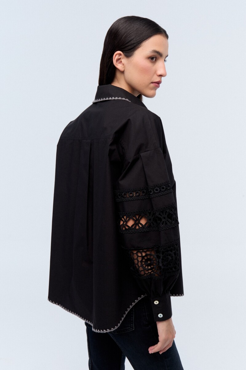Camisa Magnolia Negro