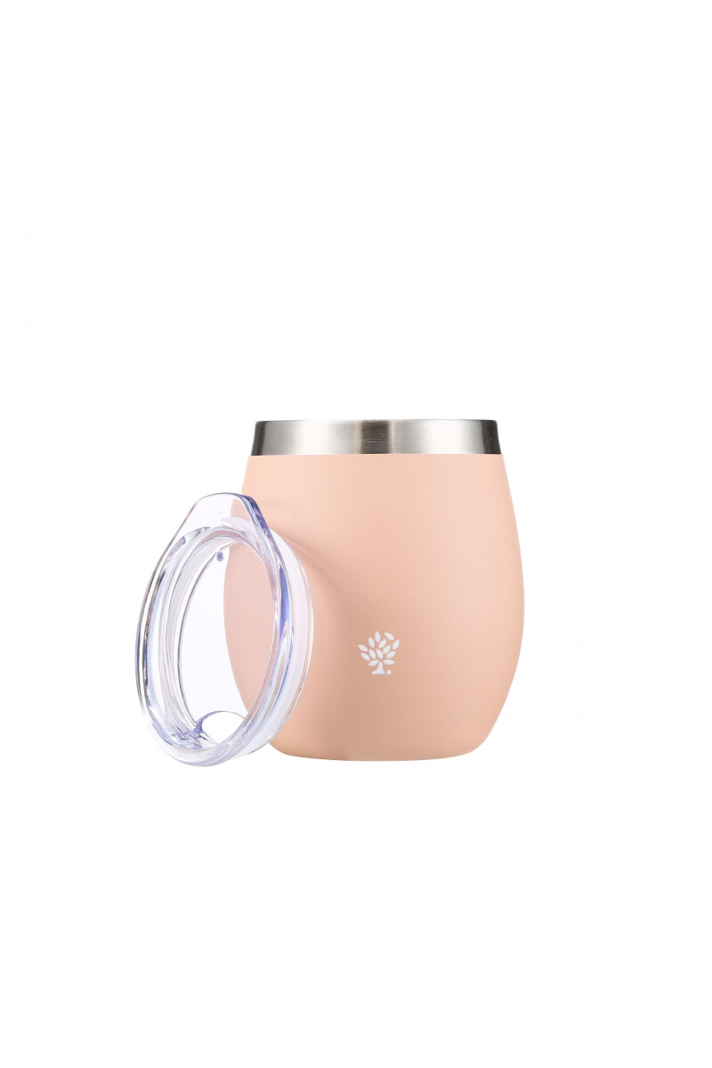 MATE TERRANO ACERO C/ TAPA 130ML ROSA