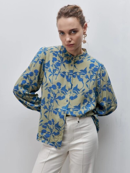 CAMISA D.CASSIN PAKA VER AZU