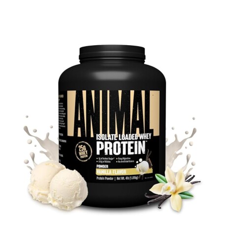 Whey Protein Isolado 4lb Animal- Sabor Vainilla Whey Protein Isolado 4lb Animal- Sabor Vainilla
