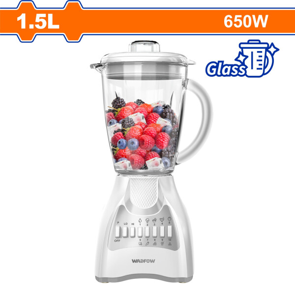 LICUADORA 1.5L 650W CON JARRA DE VIDRIO 10 VELOCIDADES WADFOW WZZ4511T LICUADORA 1.5L 650W CON JARRA DE VIDRIO 10 VELOCIDADES WADFOW WZZ4511T