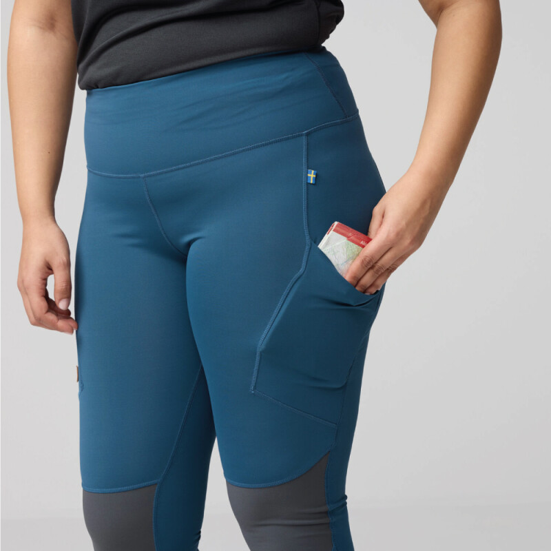 Pantalón Fjallraven Abisko Trekking Tights Pro Mujer Black-iron Grey