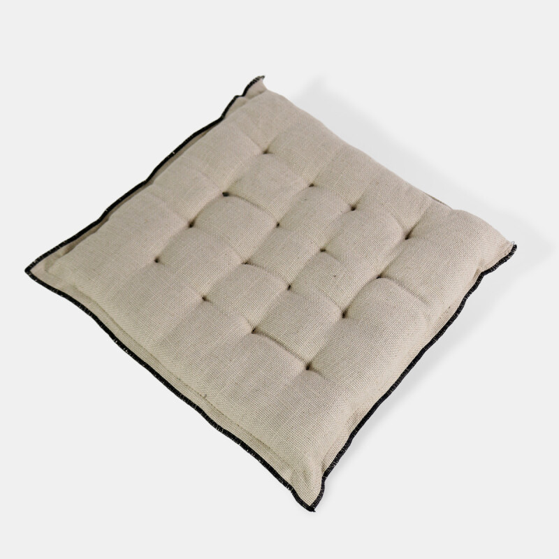 COJIN CUAD BEIGE P/SILLA 38X38CM Unica