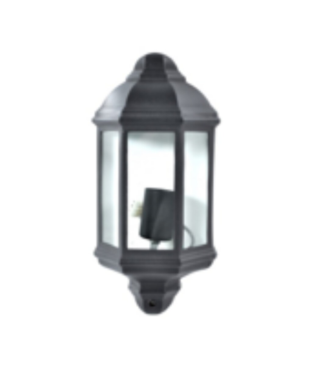 FAROL MEDIO ALUMINIO INYECT. 1X60W NEGRO - NC 