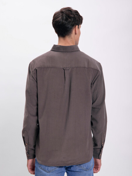 Camisa micropana Marrón