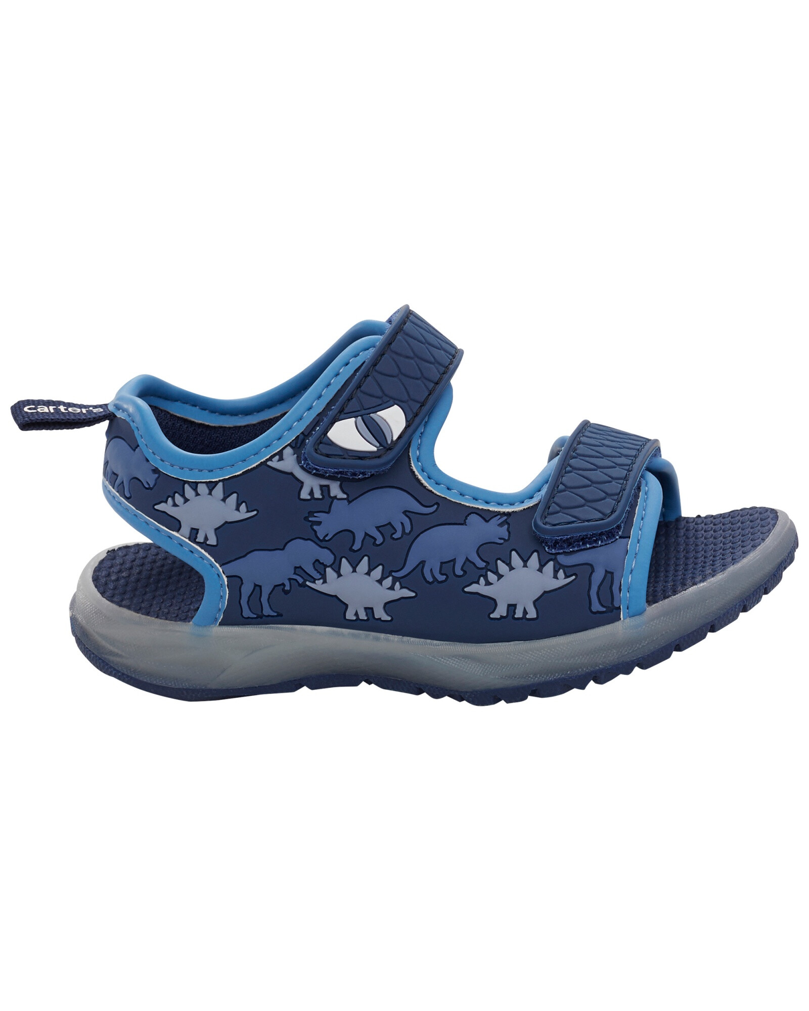 Sandalias con velcro y luces, diseño dinosaurios Sandalias con velcro y luces, diseño dinosaurios