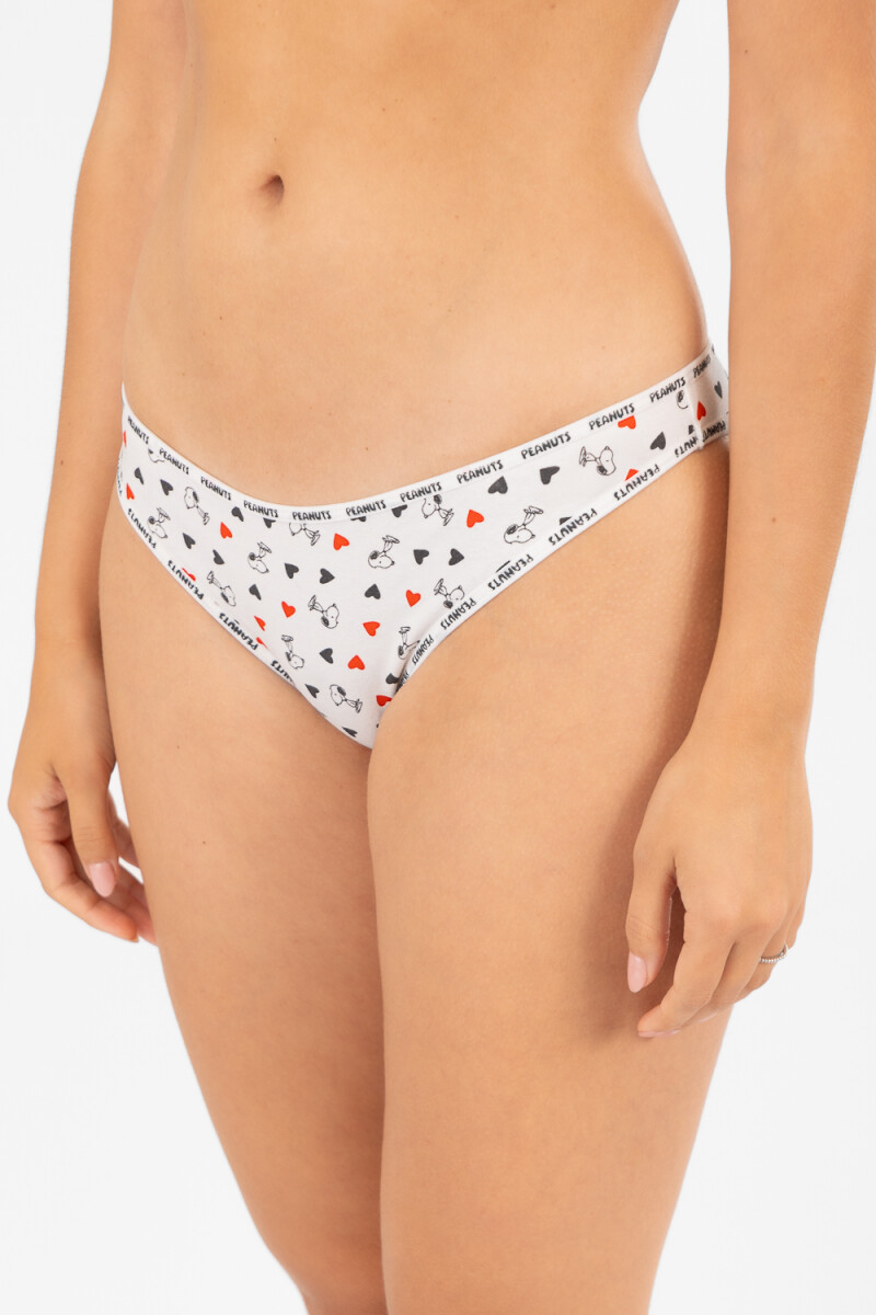 Bikini snoopy comfort Blanco