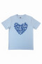 Remera estampada CELESTE