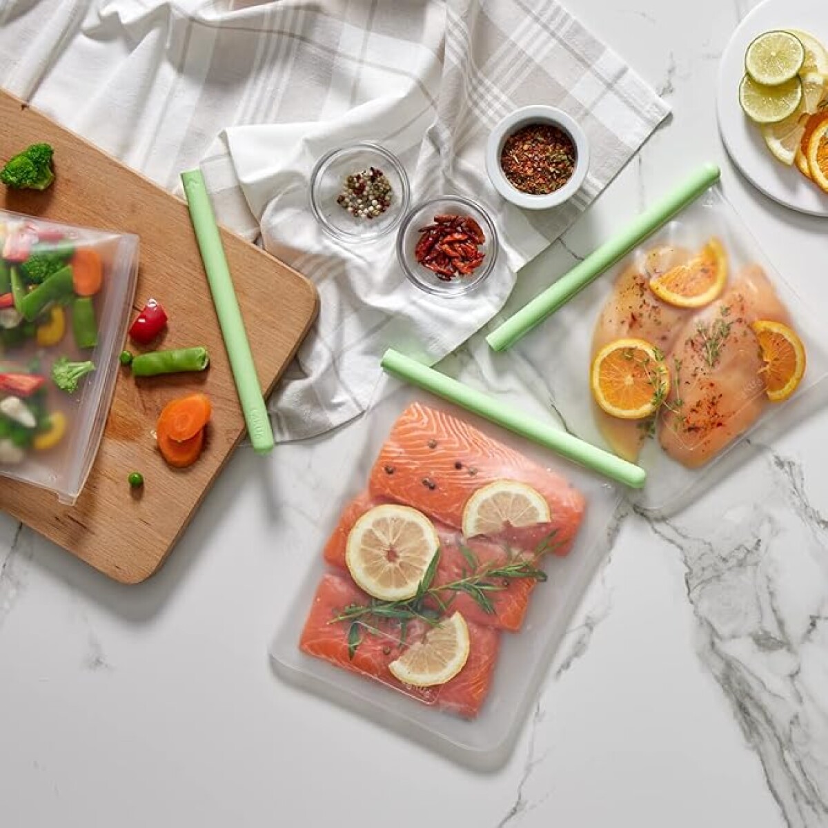 Kit de bolsas reutilizables 