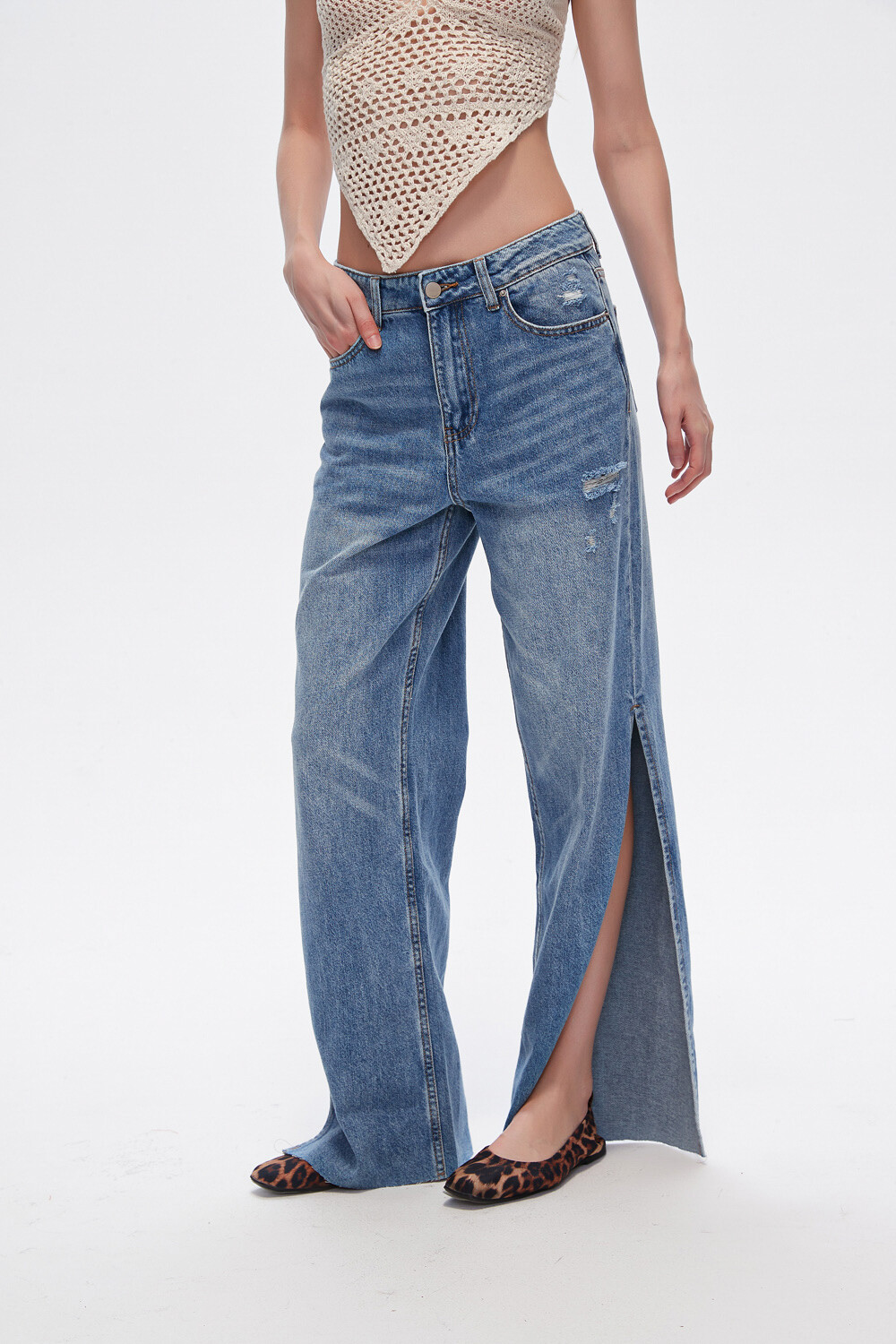 Pantalon Caspia Celeste