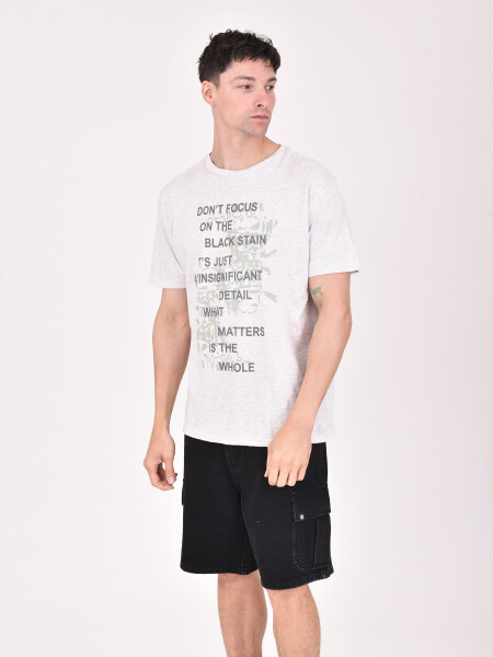 REMERA FOCUS GRIS MELANGE C