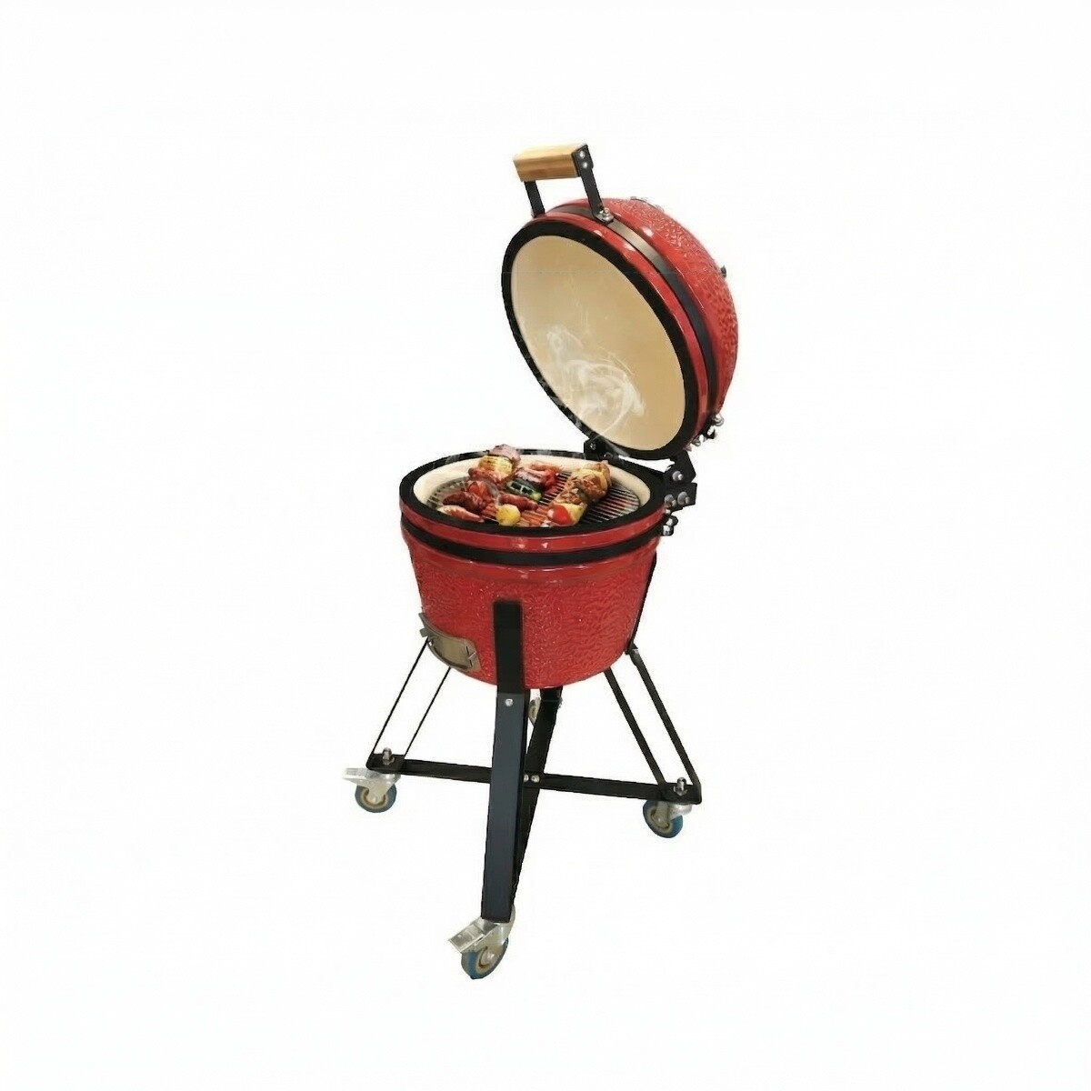 PARRILLA A CARBON KAMADO 16" FIRE KING ROJO 