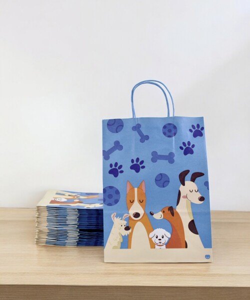 Pack x 20 - bolsa fantasia 22x10x30 cm. PUPPIES