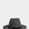 Sombreros Boho Sombrero Con Trim - Negro