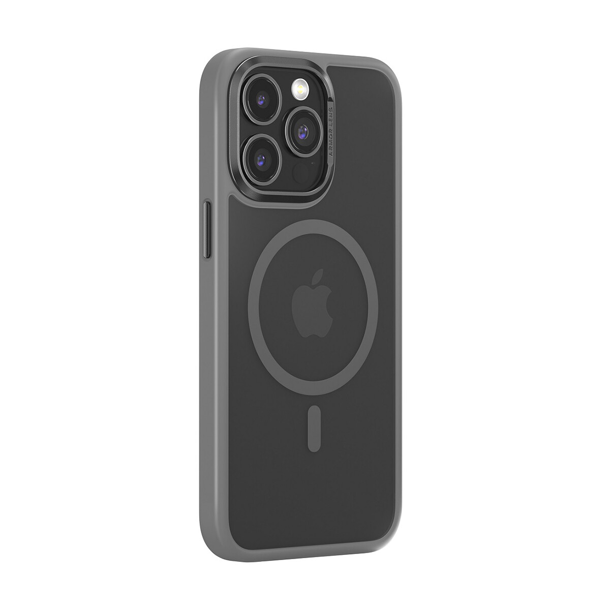 Protector Case con Borde Anti-Shock Joy Elegant Magnetic para iPhone 15 Pro Max - Gray 
