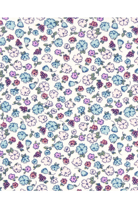 Pijama cuatro piezas de algodón, dos pantalones y dos remeras, diseño hadas Sin color