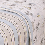 Cubrecama Col. Kids Sky Gris Y Celeste
