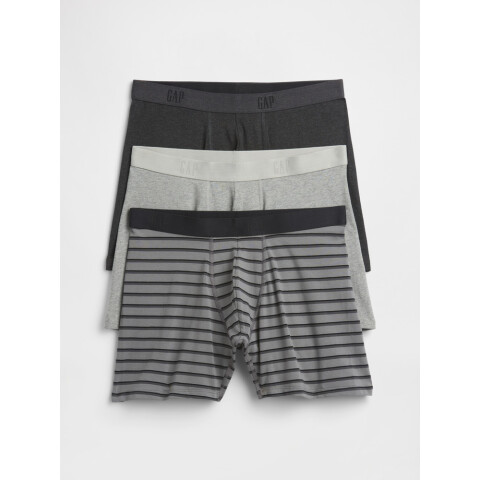 V-3 PACK BOXER BRIEFS - SSNL GREY MULTI-PACK