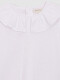 Camiseta Cuello Volante Blanco