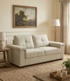 Sillon 2 Cuerpos en tela de Lino Palazio Beige