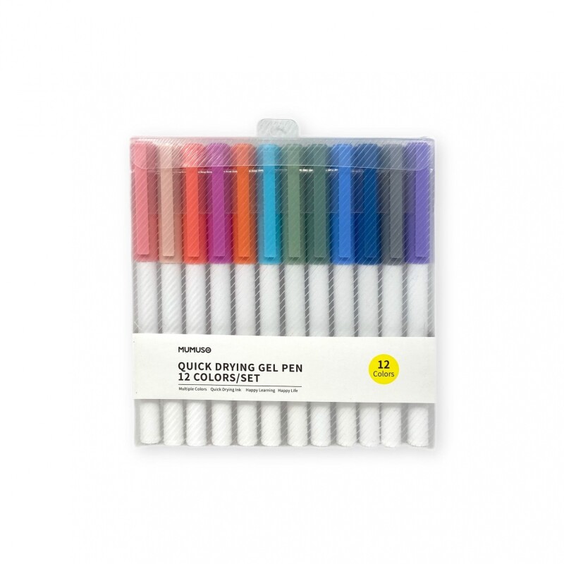 SET DE 12 LAPICERAS DE GEL (SECADO RAPIDO) SET DE 12 LAPICERAS DE GEL (SECADO RAPIDO)