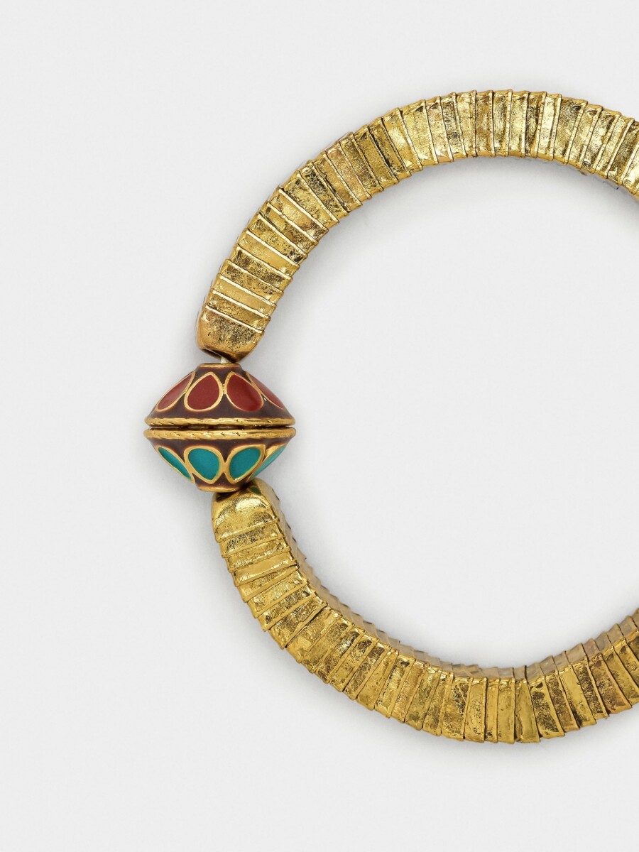 Pulsera Elástica Cuadrada Con Colgante multicolor