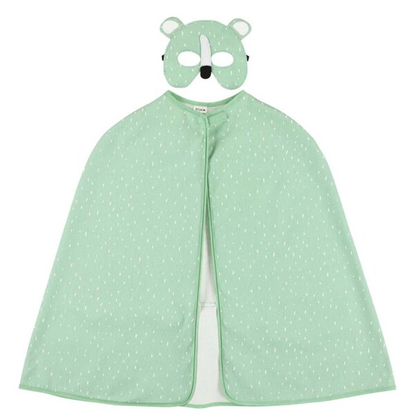 Disfraz Infantil Capa Y Máscara Animales Trixie Divertido Ax Diseño Oso Polar