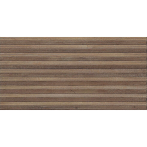 Porcelanato Maderado Relieve 50X100Cm Pared GAMAS DE MARRON