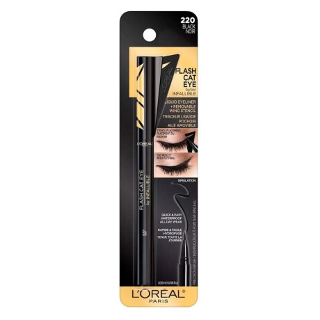 Delineador L'Oréal Paris Flash Cat Eye Negro Delineador L'Oréal Paris Flash Cat Eye Negro