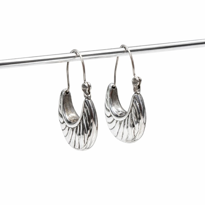 Caravanas Aro Luna - Plata Inflada 925 - CA4231 sinpiedra